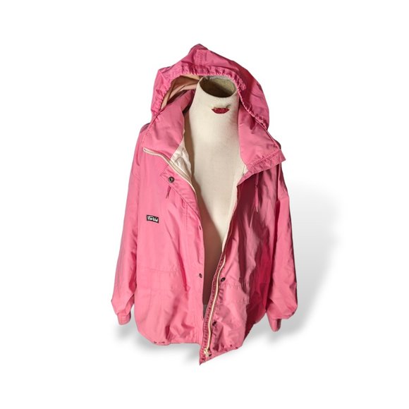 Vintage Pink FarWest XL Spring Jacket with Hide-a-Way Hood - Picture 7 of 9